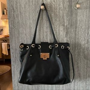 Auth Jimmy Choo black Rhea Tote bag